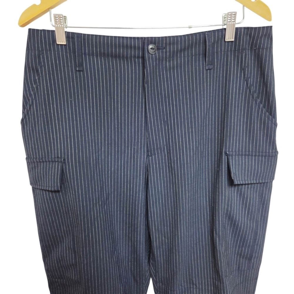 Rag & Bone Sands Trousers Salstripe Navy Size 10 - Picture 5 of 12